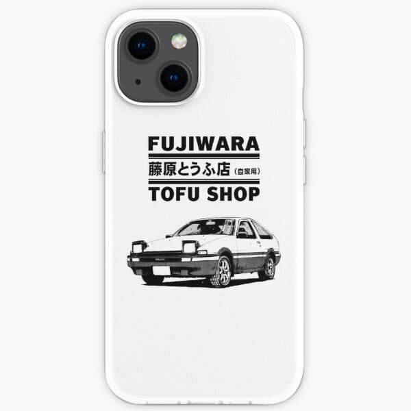 Initial D Fujiwara Tofu Shop AE86 Manga Coque souple iPhone