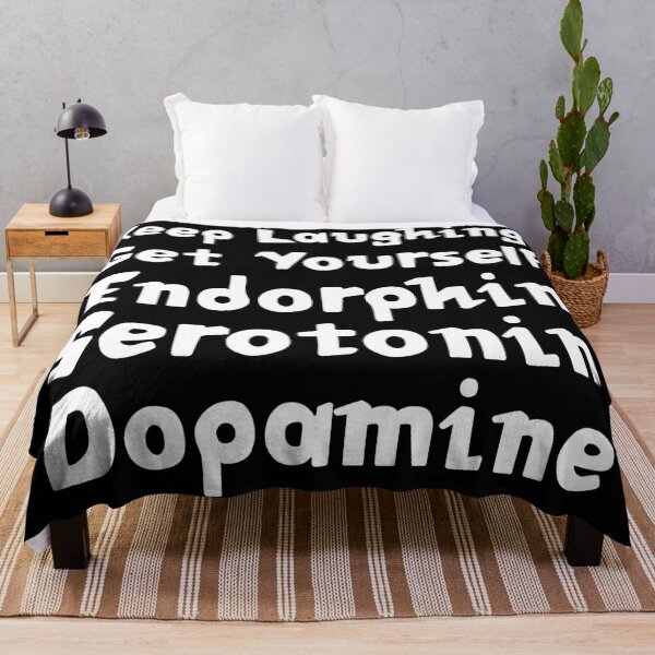 Item preview, Keep Laughing. Get Yourself Endorphin Serotonin Dopamine | Quotes | Black designed and sold by Wintre2.