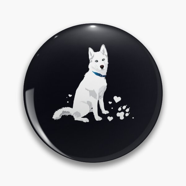 Item preview, cute white Siberian Husky - sweet white Snow dog  designed and sold by Nicestore099.