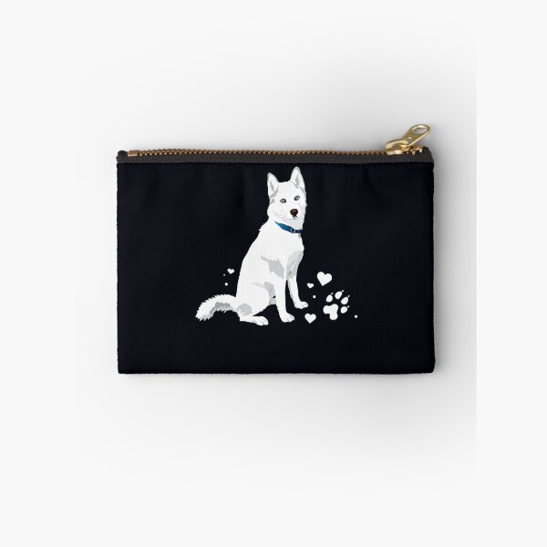 Item preview, cute white Siberian Husky - sweet white Snow dog  designed and sold by Nicestore099.