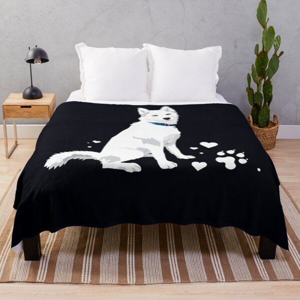 Item preview, cute white Siberian Husky - sweet white Snow dog  designed and sold by Nicestore099.
