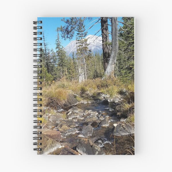 Item preview, Mountain with a magical stream in the foreground.  Mount Shasta with a cool spring stream. designed and sold by MountMercantile.