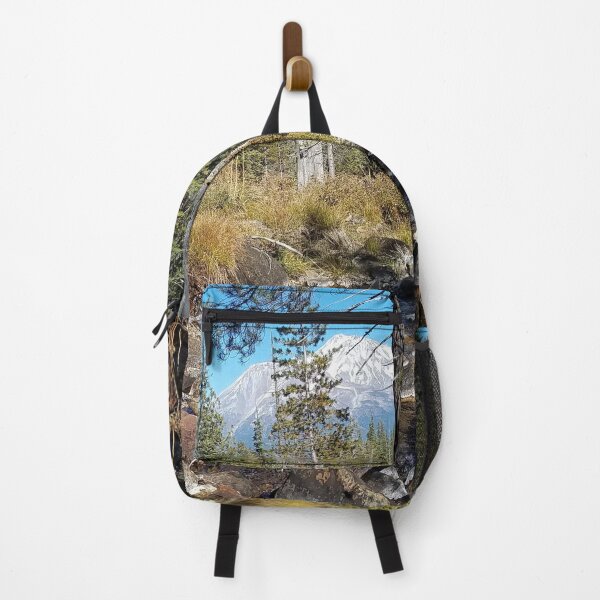 Item preview, Mountain with a magical stream in the foreground. Mount Shasta with a cool spring stream. designed and sold by MountMercantile.