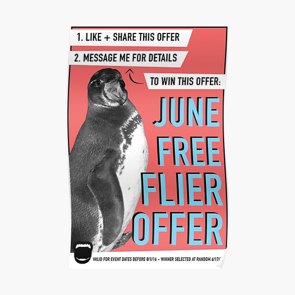 June Free Flier Offer Poster