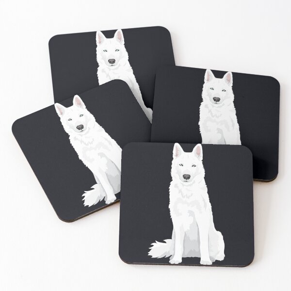 Item preview, cute white Siberian Husky - sweet white Snow dog designed and sold by Nicestore099.