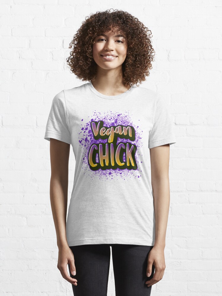 Alternate view of Vegan Chick Essential T-Shirt