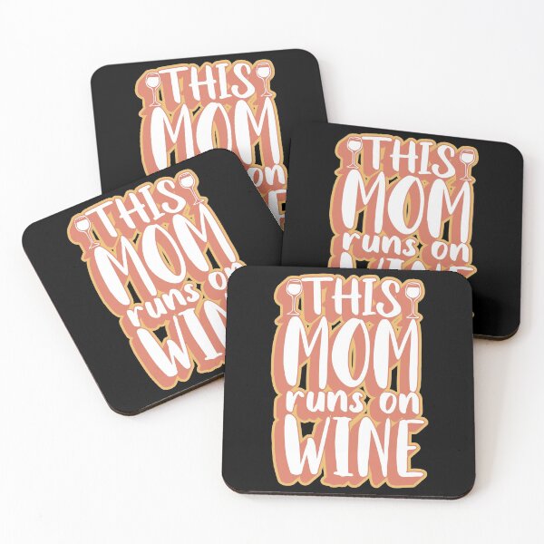Item preview, THIS MOM RUNS ON WINE designed and sold by TheFlipRepublic.