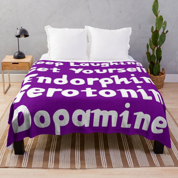 Item preview, Keep Laughing. Get Yourself Endorphin Serotonin Dopamine | Quotes | Purple designed and sold by Wintre2.