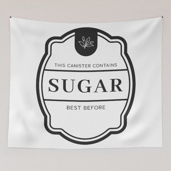 Item preview, Sugar label for spice jars designed and sold by Astralia.