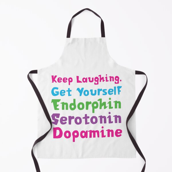 Item preview, Keep Laughing. Get Yourself Endorphin Serotonin Dopamine | Quotes | White | Pink Blue Green Purple designed and sold by Wintre2.