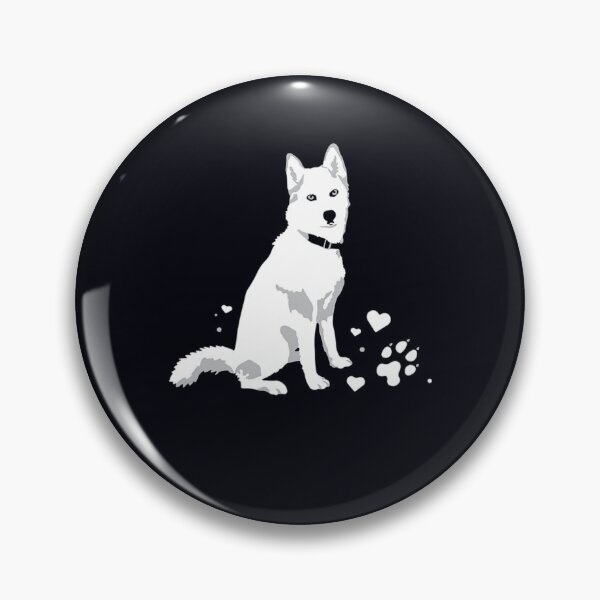 Item preview, cute white Siberian Husky sweet white Snow dog  designed and sold by Nicestore099.