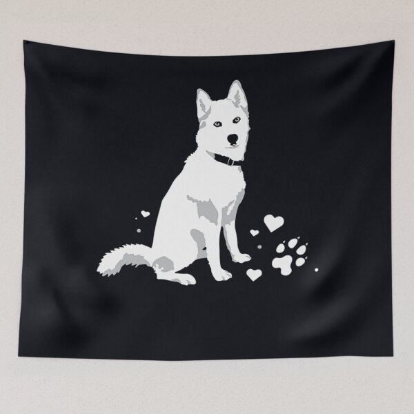 Item preview, cute white Siberian Husky sweet white Snow dog  designed and sold by Nicestore099.