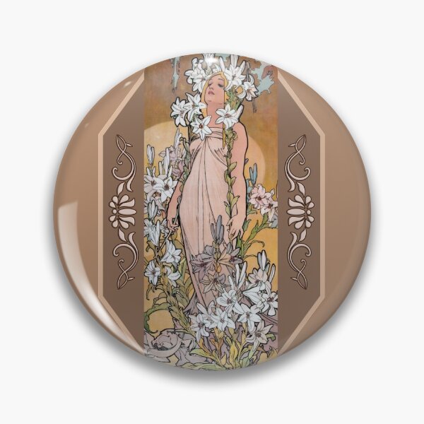 Item preview, Vintage 1900s Mucha Art Nouveau designed and sold by Alondra.