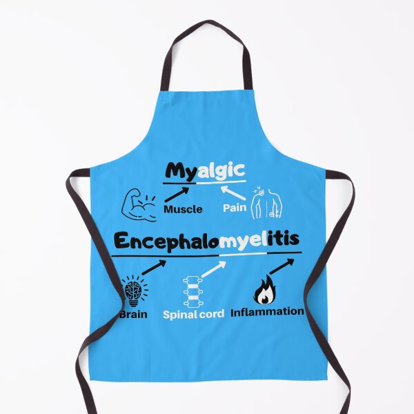 Item preview, Myalgic Encephalomyelitis Awareness definition cartoon on blue (without abbreviations) designed and sold by Chantelle  Spies.