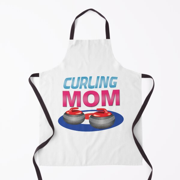 Item preview, 'Curling Mom' (White) designed and sold by The Button Gal.