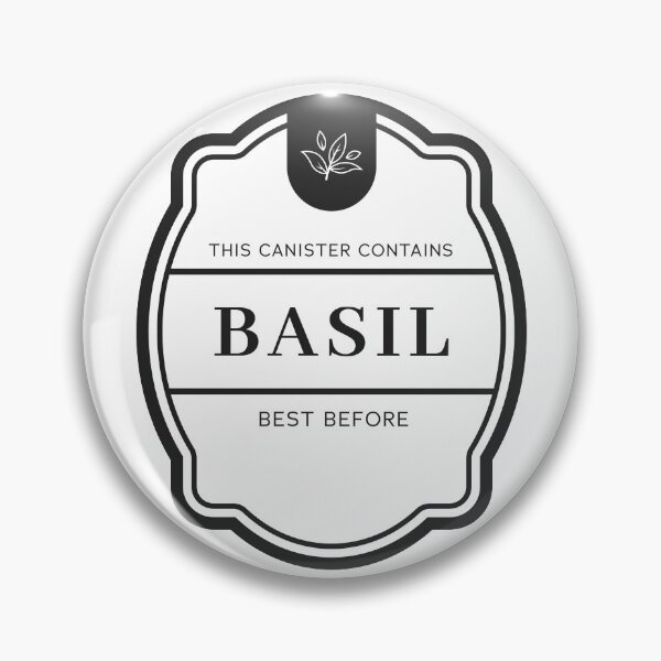 Item preview, Basil label for spice jars designed and sold by Astralia.