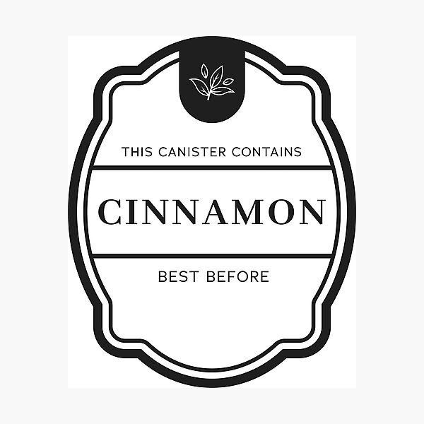 Item preview, Cinnamon label for spice jars designed and sold by Astralia.