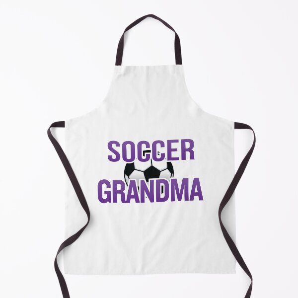 'Soccer Grandma' (White) Apron