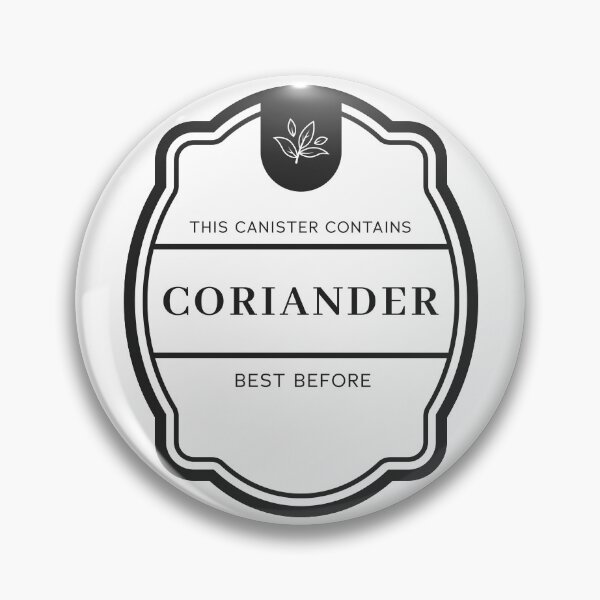 Item preview, Coriander label for spice jars designed and sold by Astralia.