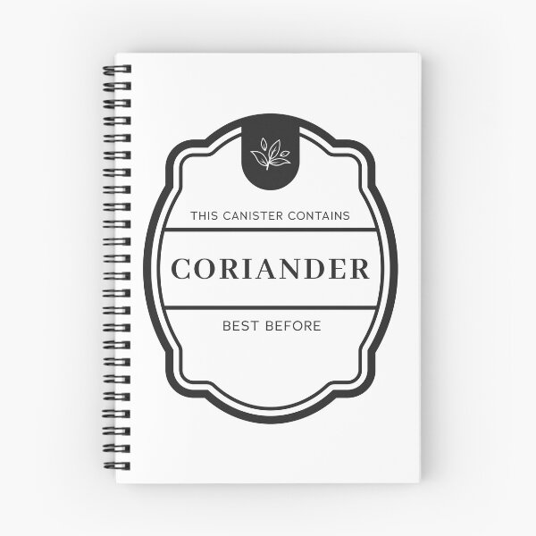 Item preview, Coriander label for spice jars designed and sold by Astralia.