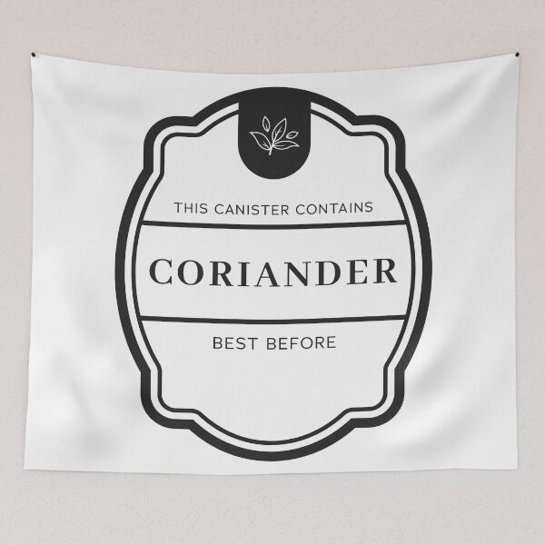 Item preview, Coriander label for spice jars designed and sold by Astralia.