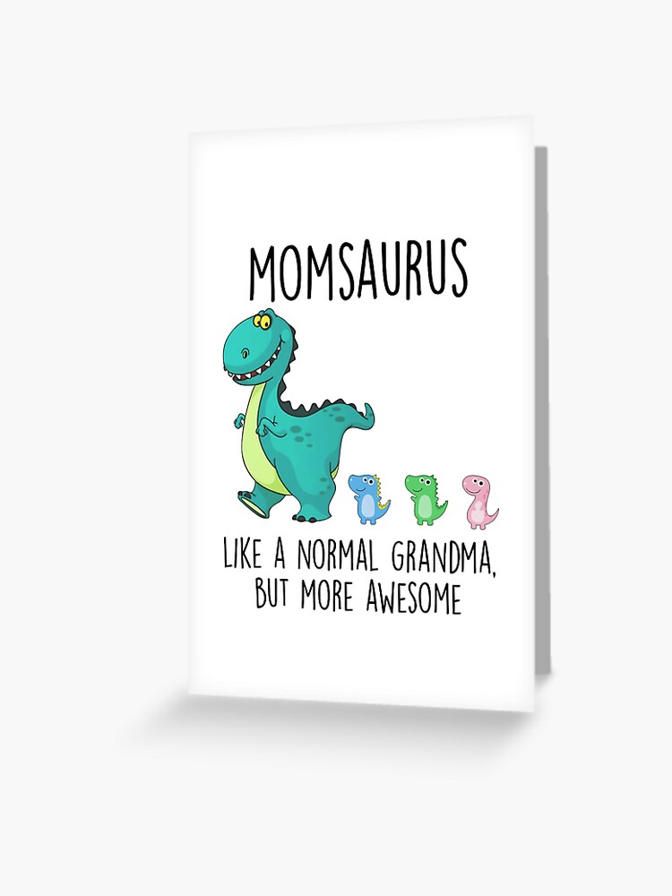 Funny Grandma Birthday Card Grandmasaurus Birthday Card 
