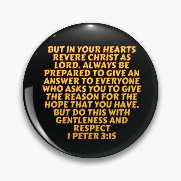 Item preview, Bible Verse 1 Peter 3:15 designed and sold by Prayingwarrior.