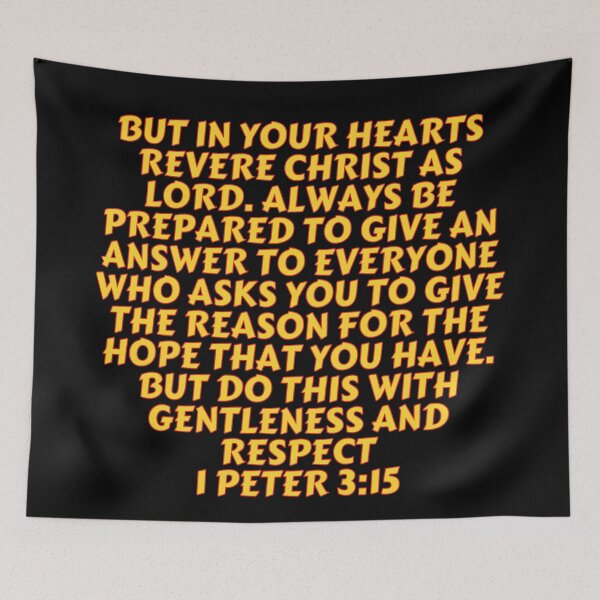 Item preview, Bible Verse 1 Peter 3:15 designed and sold by Prayingwarrior.