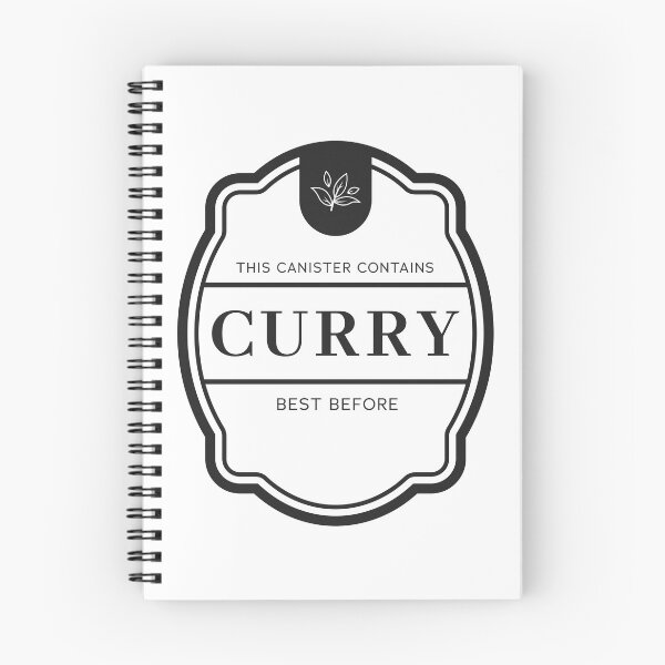 Item preview, Curry label for spice jars designed and sold by Astralia.