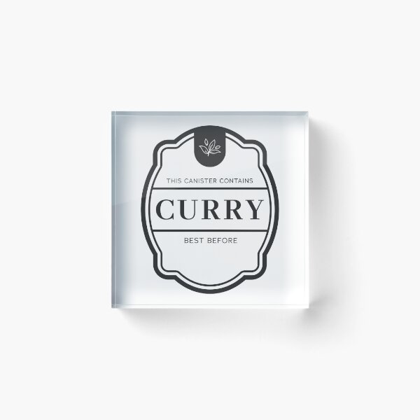 Item preview, Curry label for spice jars designed and sold by Astralia.