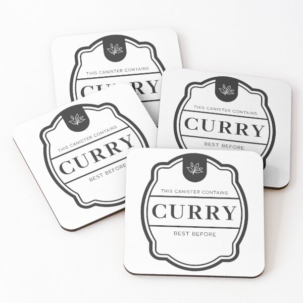 Item preview, Curry label for spice jars designed and sold by Astralia.
