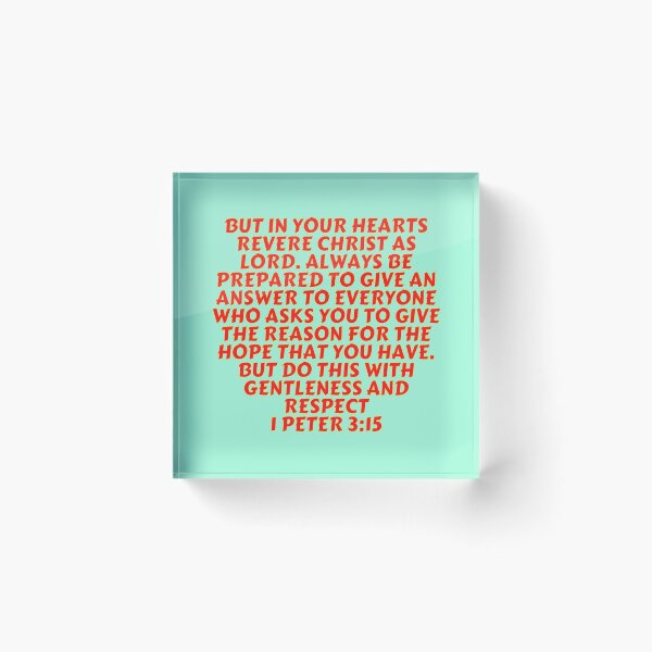 Item preview, Bible Verse 1 Peter 3:15 designed and sold by Prayingwarrior.