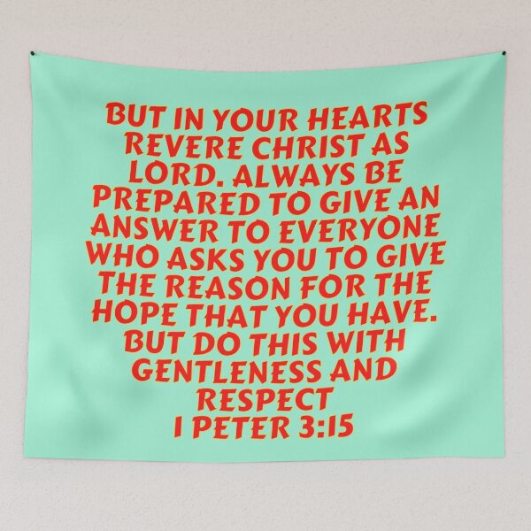 Item preview, Bible Verse 1 Peter 3:15 designed and sold by Prayingwarrior.