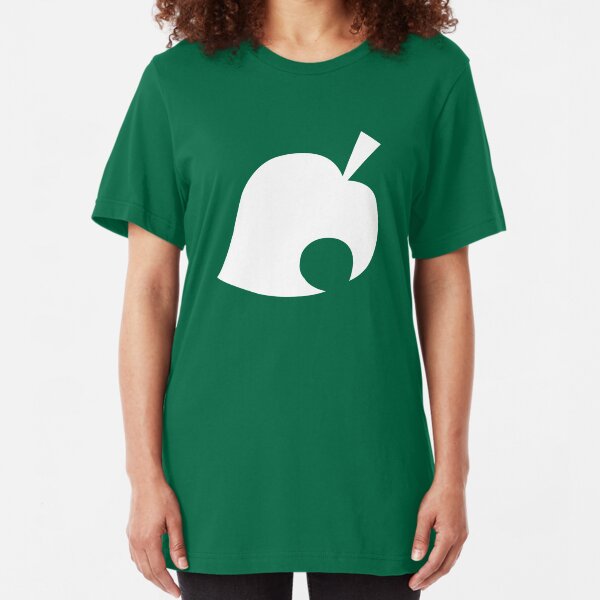Animal Crossing Leaf Slim Fit T-Shirt