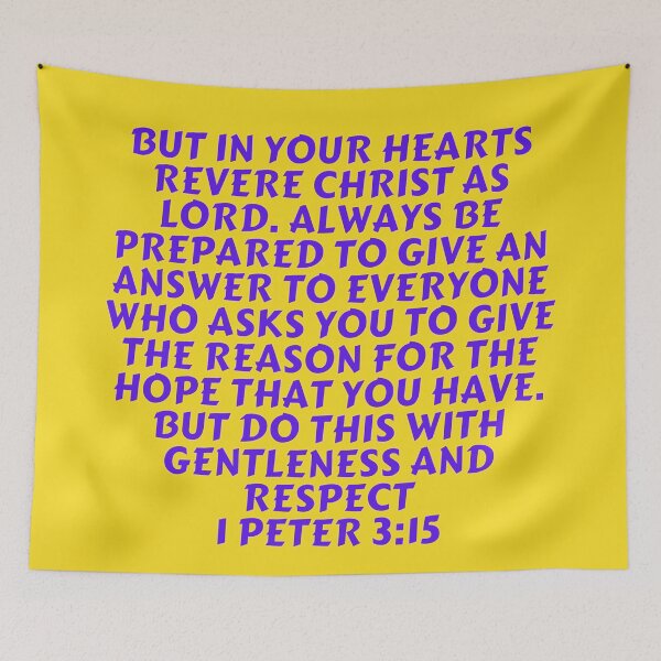 Item preview, Bible Verse 1 Peter 3:15 designed and sold by Prayingwarrior.