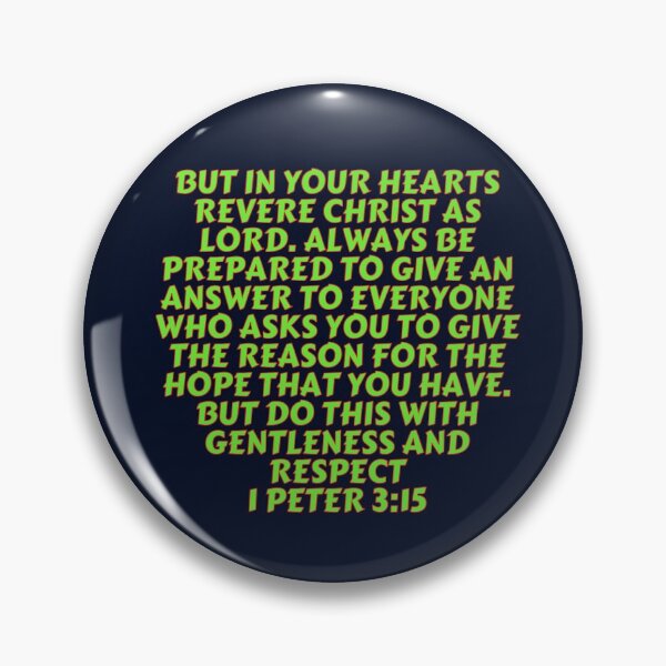 Item preview, Bible Verse 1 Peter 3:15 designed and sold by Prayingwarrior.