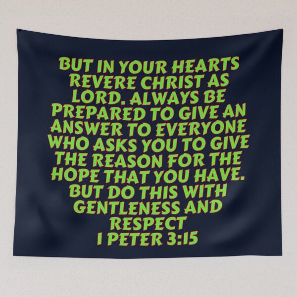 Item preview, Bible Verse 1 Peter 3:15 designed and sold by Prayingwarrior.