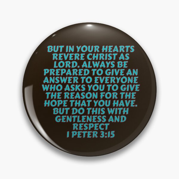 Item preview, Bible Verse 1 Peter 3:15 designed and sold by Prayingwarrior.