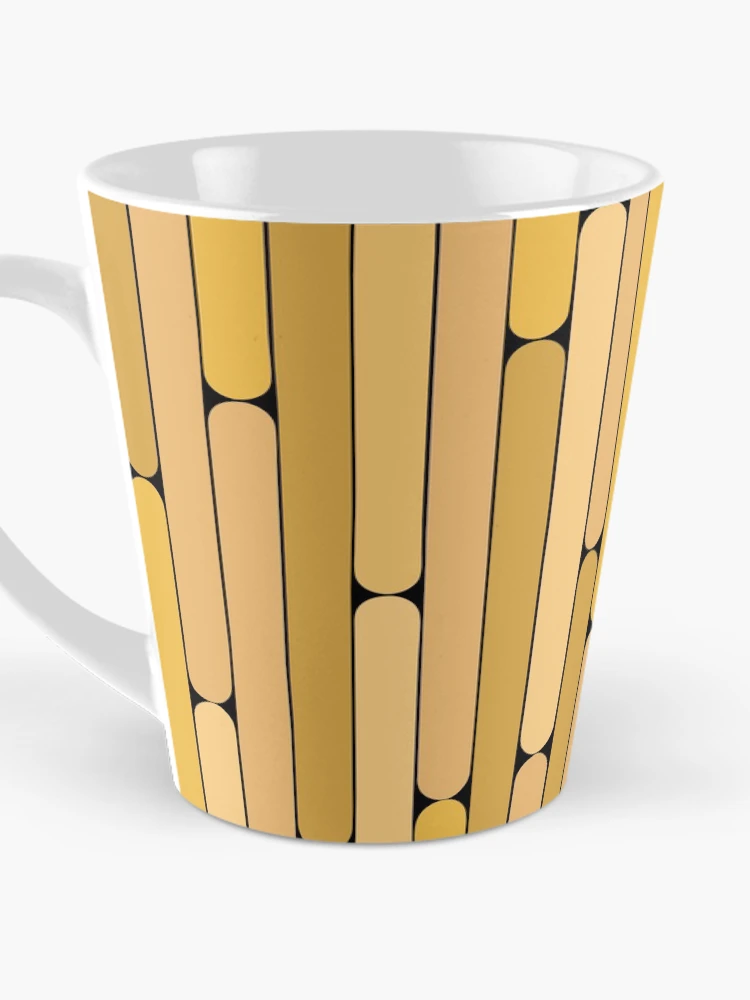 Thumbnail 3 of 4, Coffee Mug, Longan Color Linear Pattern designed and sold by MagicSpread.