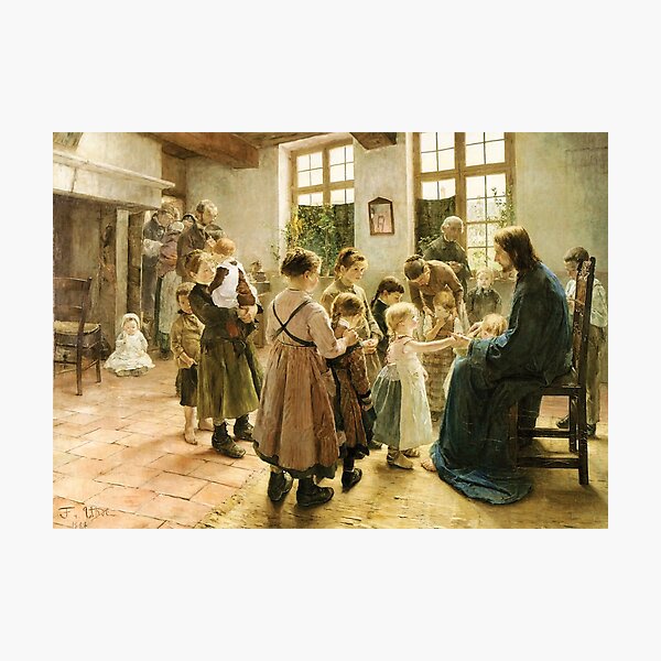 Item preview, Let the little children come to me - Fritz von Uhde 1884 designed and sold by Mapeti.