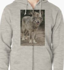 Rescued Timber Wolf 1 Zipped Hoodie