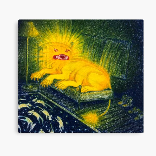Item preview, The angel came to me in a fever hallucination, perched upon my bed as I returned from the bathroom. designed and sold by InkTheCrow.