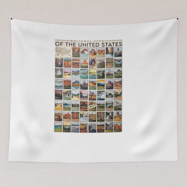 Item preview, National Parks Of The United States Poster designed and sold by RadanaMJohnova.