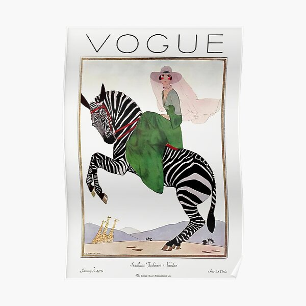 vintage vogue cover - 1918 Poster