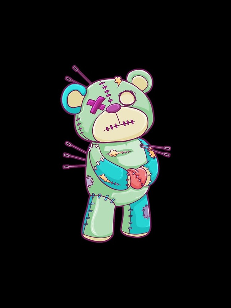 Teddy Bear Pastel Goth Anime Voodoo Doll