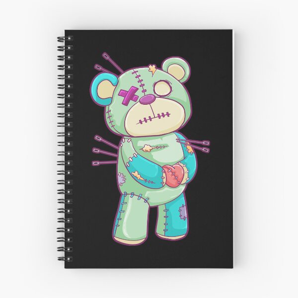 Item preview, Teddy Bear Pastel Goth Anime Voodoo Doll designed and sold by CreativeGiftShp.