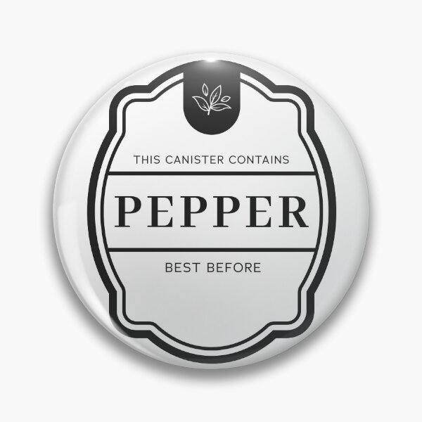Item preview, Pepper label for spice jars designed and sold by Astralia.