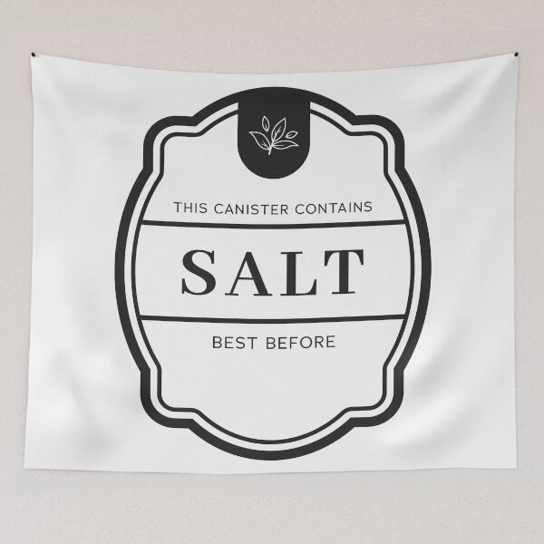 Item preview, Salt label for spice jars designed and sold by Astralia.