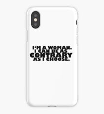 Downton Abbey Quotes || I'm a woman iPhone Case/Skin