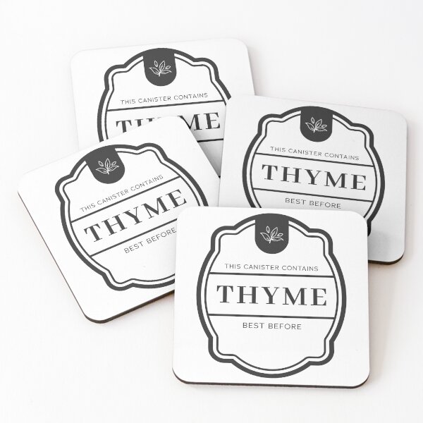 Item preview, Thyme label for spice jars designed and sold by Astralia.